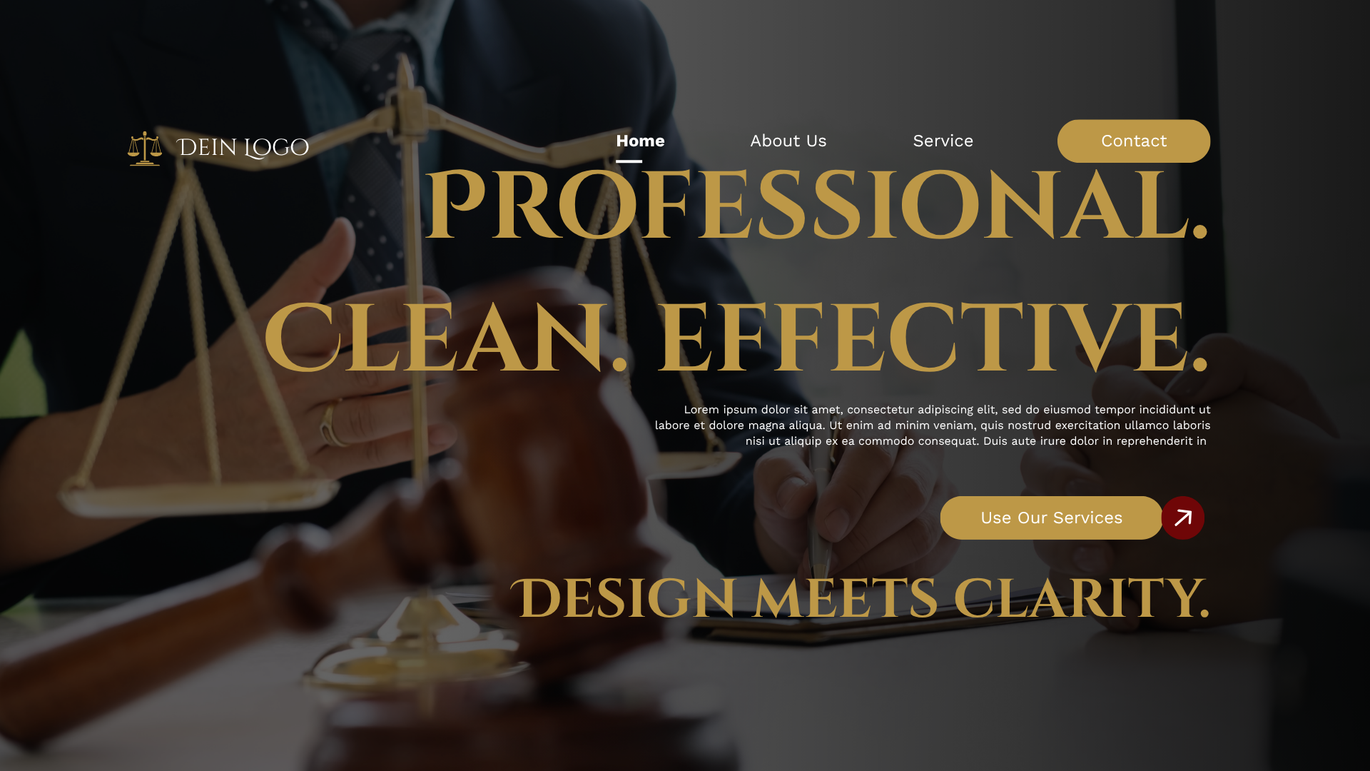 Service Website Konzept